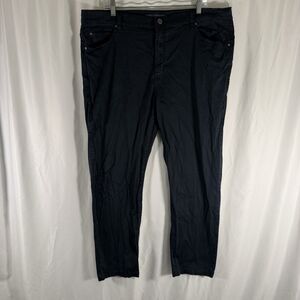Nantucket Whaler Chino Pants Men's 40x30 Black Flat Front Straight Leg